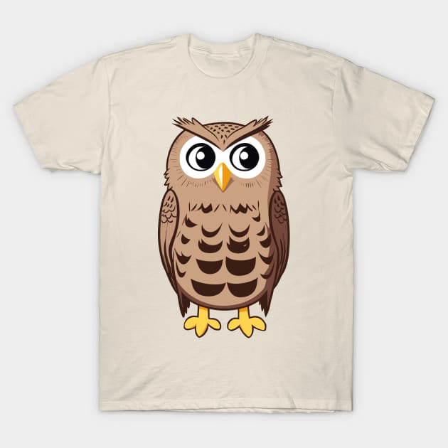 Single Owl T-Shirt by Orange-C